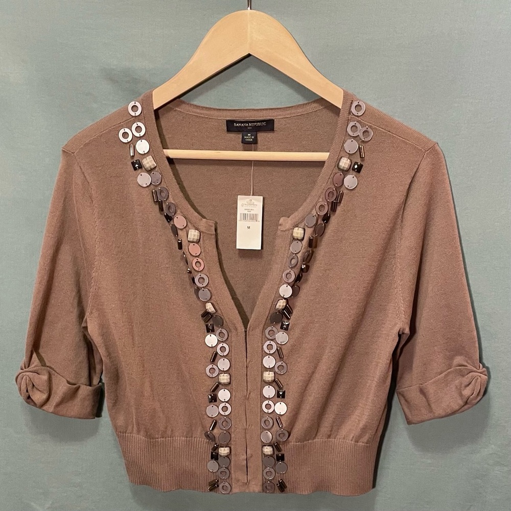 Banana Republic Half Cardigan, NWT Womens: M